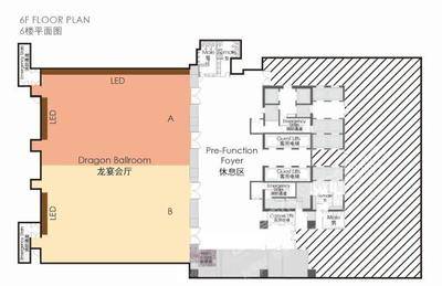上海龙之梦大酒店龙宴会厅场地尺寸图34